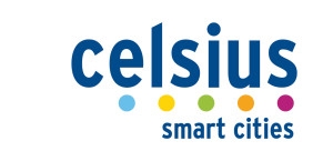 logo CELSIUS con 5 pallini colorati