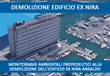 demolizione edificio ex nira dati del monitoraggio ambientale