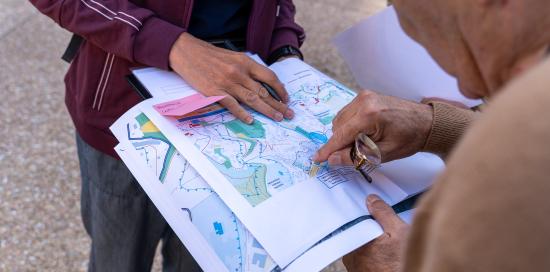 "Studio" della mappa di Molassana