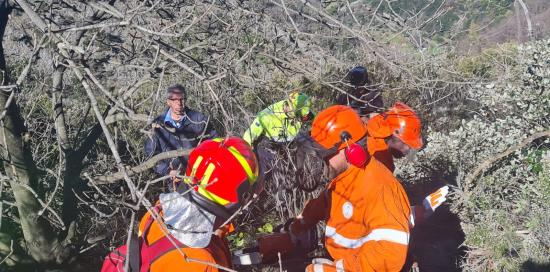 Protezione civile, questa mattina esercitazione anti incendio sul monte Gazzo