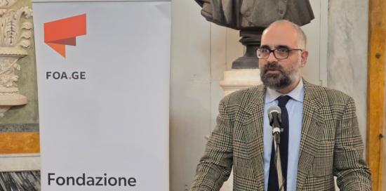 I saluti introduttivi dell'assessore Montanari (foto Ordine Architetti Genova)