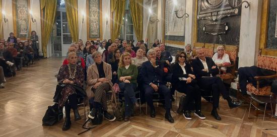 Il Salone di Rappresentanza durante la presentazione della mostra Il Salone di Rappresentanza durante la presentazione della mostra