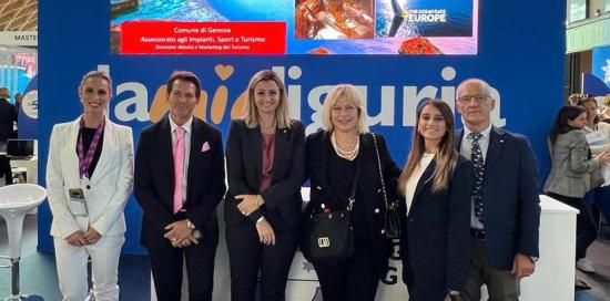 Assessore Bianchi alla fiera del turismo