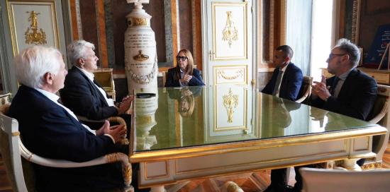 Il "tavolo" riunito presso l'Ufficio di Rappresentanza del sindaco di Palazzo Tursi