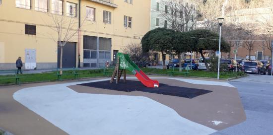 lavori sulla piazza 