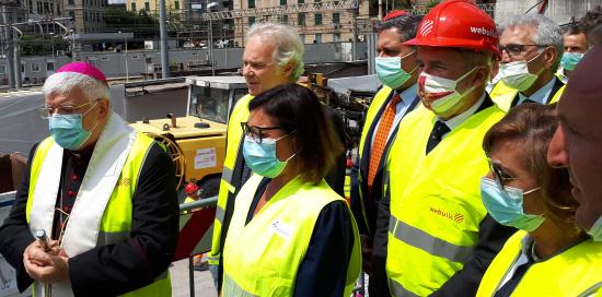 Bucci e il ministro ai Trasporti all'inaugurazione