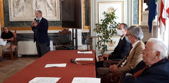 Tavolo relatori presentazione  Casa Tecnologie
