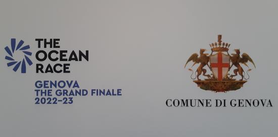 loghi The ocean race e Comune di Genova affiancati