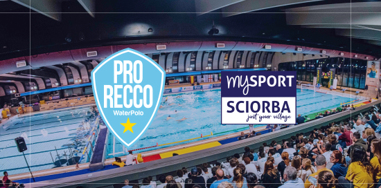 Locandina della "partnership" tra Pro Recco Waterpolo e My Sport