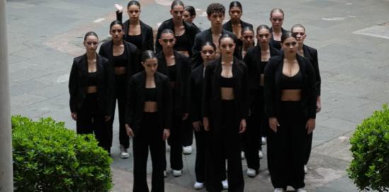 Ragazze nel cortile di Palazzo Tursi