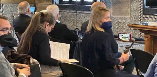 pubblico alla conferenza stampa