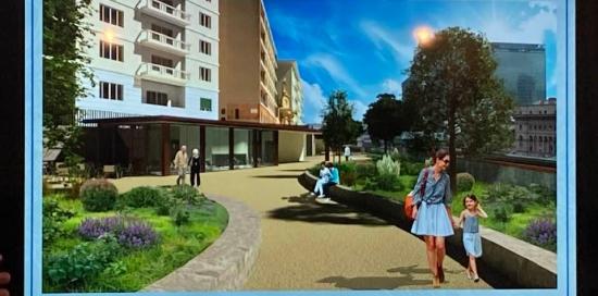 rendering parco pensile