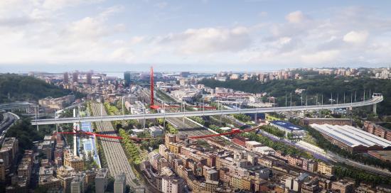 Vista aerea dell'area di progetto