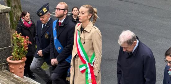 La sindaca Salis insieme al consigliere Filippo Bruzzone e al presidente Bucci