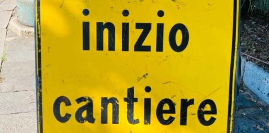 segnale inizio cantiere