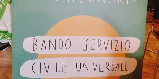 "Scegli di impegnarti": cartellone "Bando servizio civile universale"