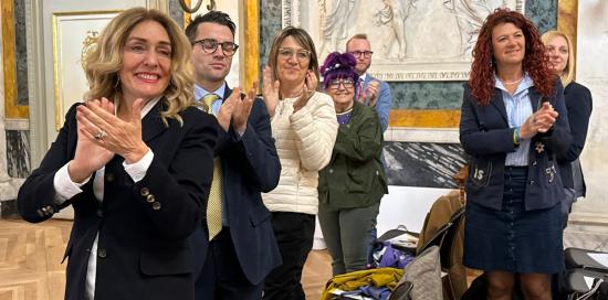 Le Autorità presenti in occasione del convegno. In primo piano la consigliera regionale Lilli Lauro