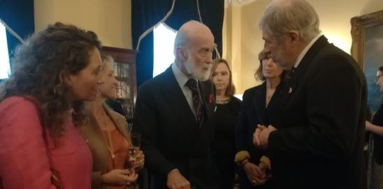 Bucci, Gaggero, Grosso con il principe di Kent