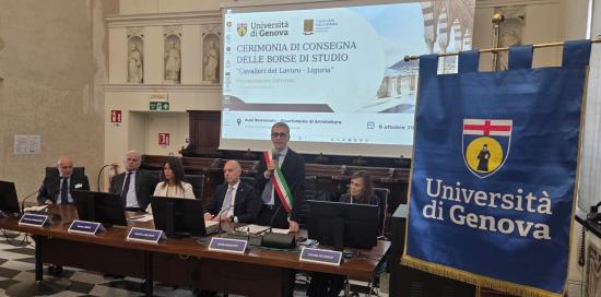 I saluti dell'assessore Robotti durante la cerimonia