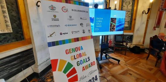 Backdrop dei Genova Global Goals Award