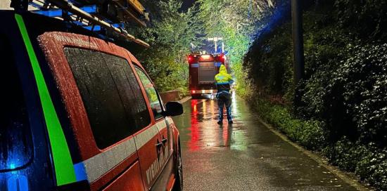 Foto della strada scattata nella notte tra lunedì e martedì - Comune di Mele