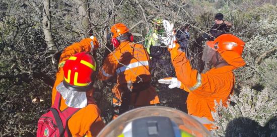 Protezione civile, questa mattina esercitazione anti incendio sul monte Gazzo