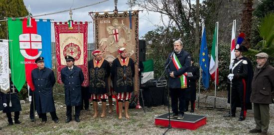 vigili alta uniforme, gonfalone