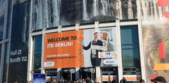 L'esterno della Fiera di Berlino