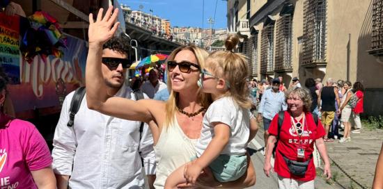 La sindaca Salis al corteo del Liguria Pride La sindaca Salis al corteo del Liguria Pride