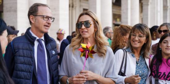 La sindaca Salis con l'assessora Lodi e l'assessore regionale Nicolò
