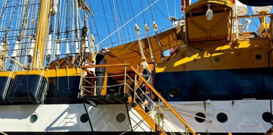 Una immagine della Nave scuola Amerigo Vespucci