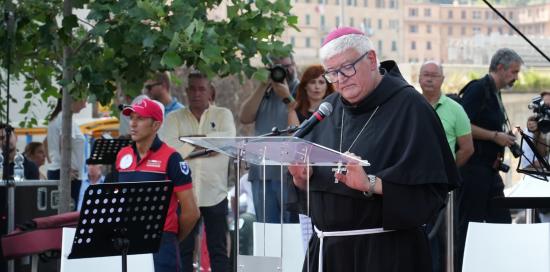 L'intervento dellarcivescovo di Genova, monsignor Marco Tasca L'intervento dellarcivescovo di Genova, monsignor Marco Tasca
