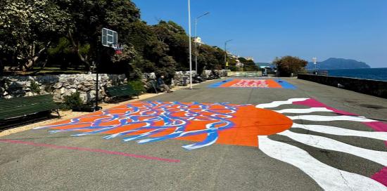 Panoramica dei due nuovi campetti di piazzale Carristi d'Italia, a Quinto