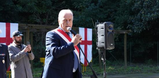 L'intervento del presidente del Municipio V Valpolcevera Michele Versace