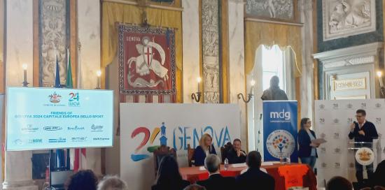 Un momento della conferenza stampa