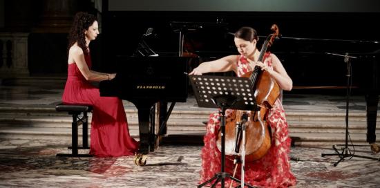 Il momento musicale con la pianista Maddalena Giacopuzzi e la violoncellista Ludovica Rana