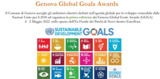 pittogrammi colorati che simbolizzano i Global Goals Award