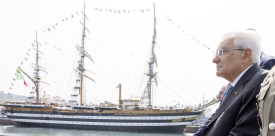Veliero Amerigo Vespucci-Presidente Mattarella