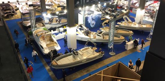 Una veduta dei padiglioni del Salone nautico