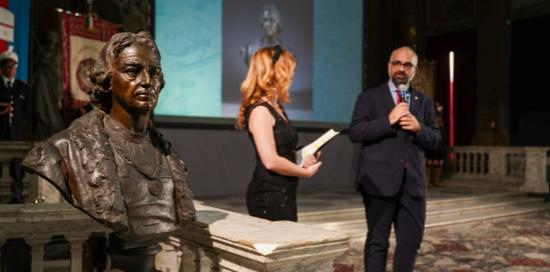 L'intervento a Palazzo Ducale dell'assessore comunale alla Cultura Giacomo Montanari