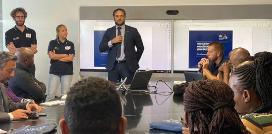 Protezione civile, la visita di una delegazione di rappresentanti di governi africani alla centrale operativa di Genova