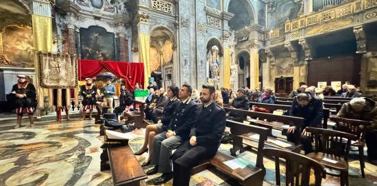 I rappresentanti dei Corpi militari in prima fila