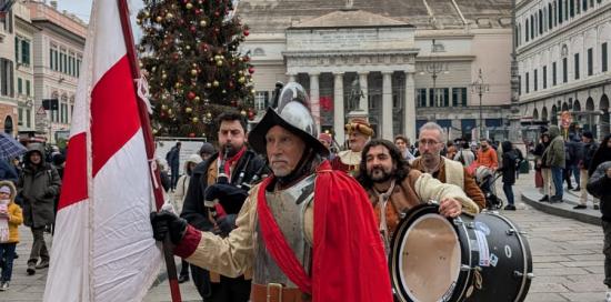 I musicanti in piazza De Ferrari