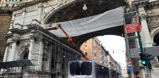 lavori ponte monumentale