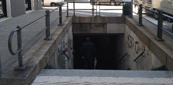 sottopasso Acquaverde ante lavori