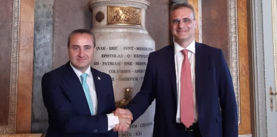 Ambasciatore Konstantine Surguladze e vice sindaco Pietro Piciocchi