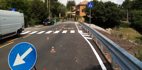 Via Montelungo-sede stradale dopo l’intervento