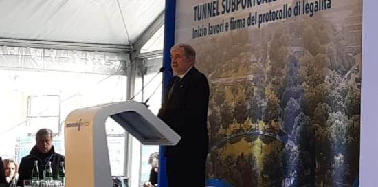 Avvio lavori tunnel subportuale-Bucci