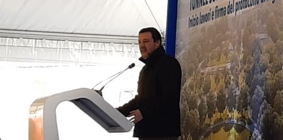 Avvio lavori tunnel subportuale-Salvini