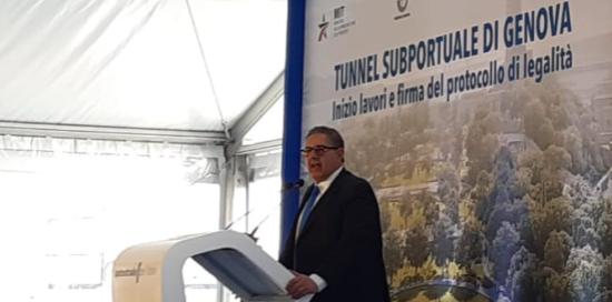 Avvio lavori tunnel subportuale-Toti 